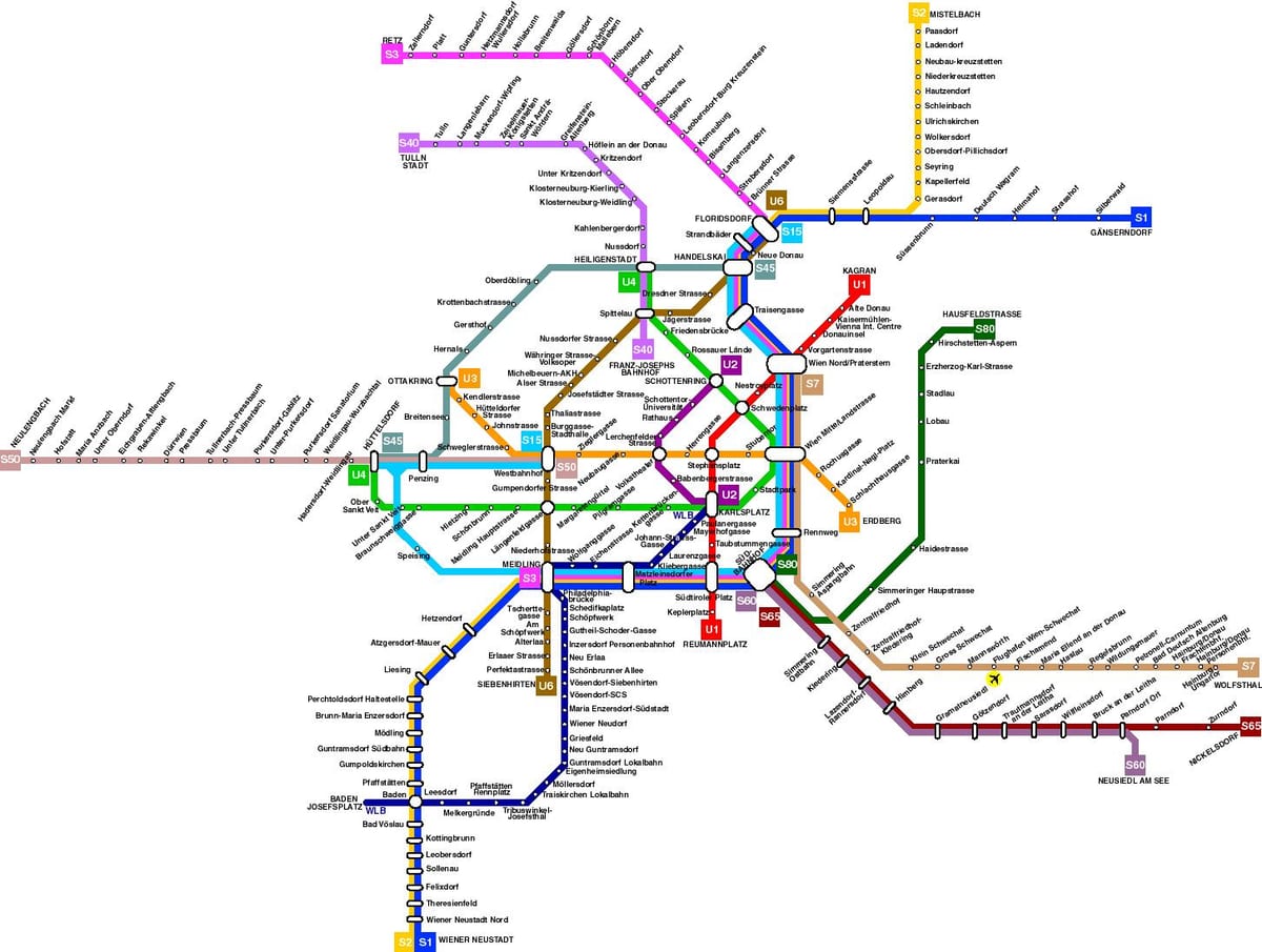 австри метроны газрын зураг