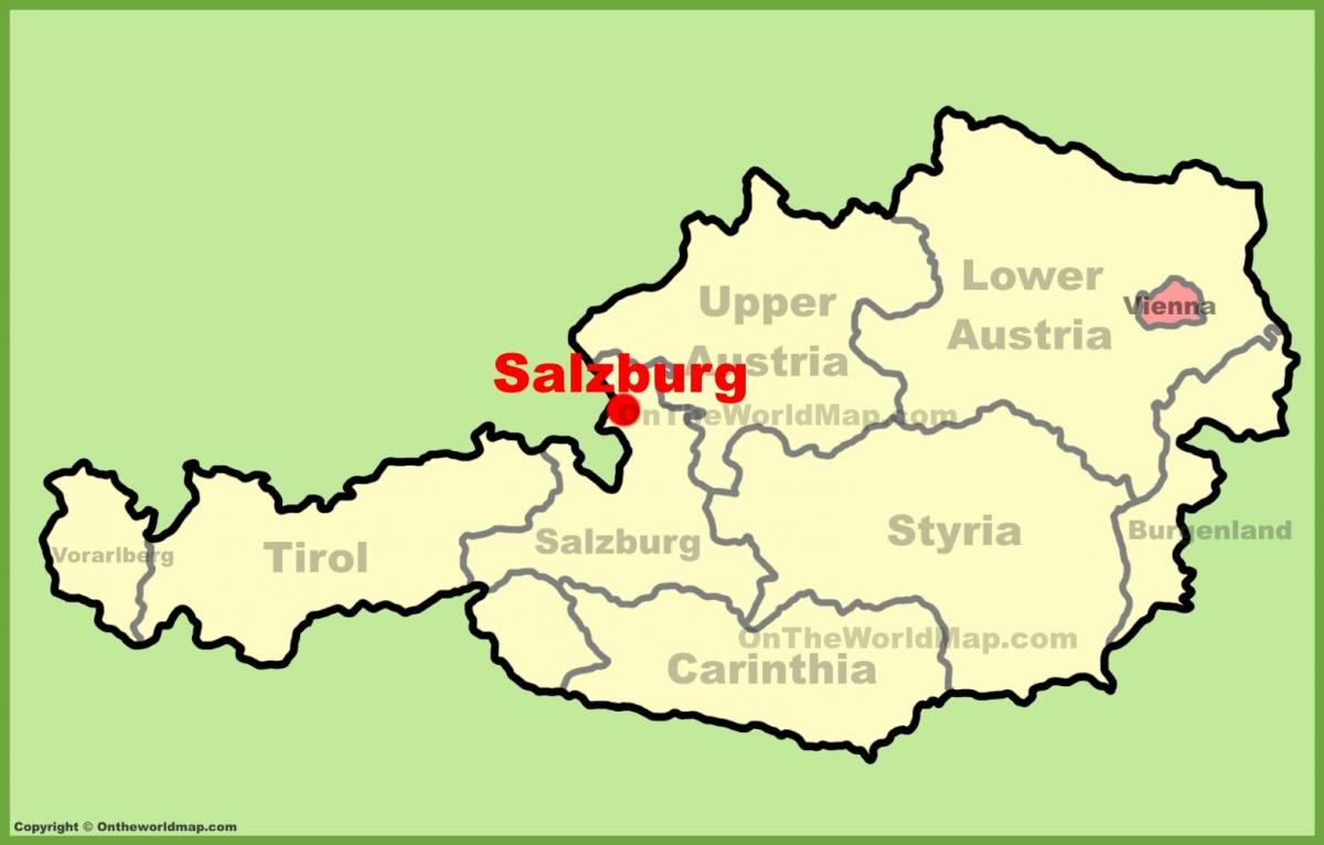 австри salzburg газрын зураг