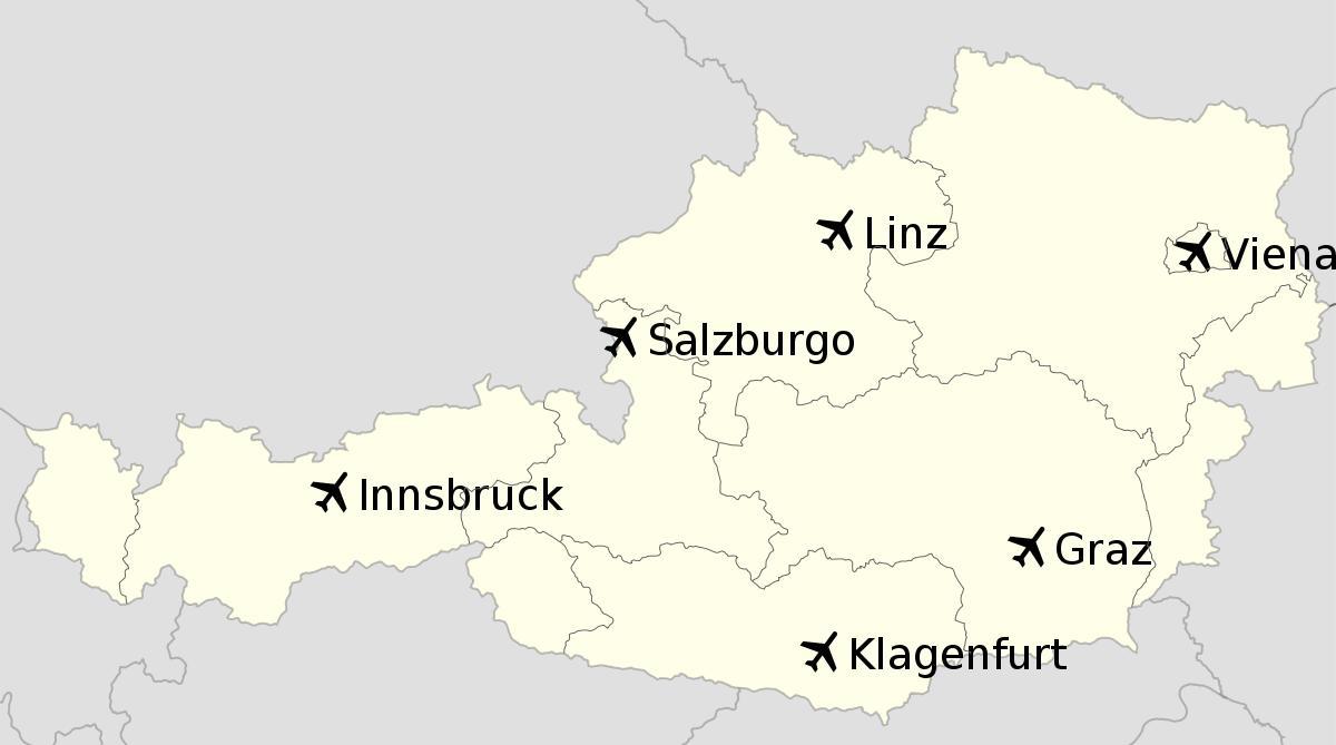 нисэх онгоцны буудал австри газрын зураг