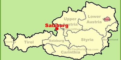 Австри salzburg газрын зураг