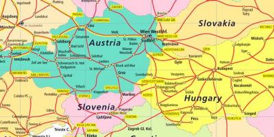 Австри төмөр замын газрын зураг нь